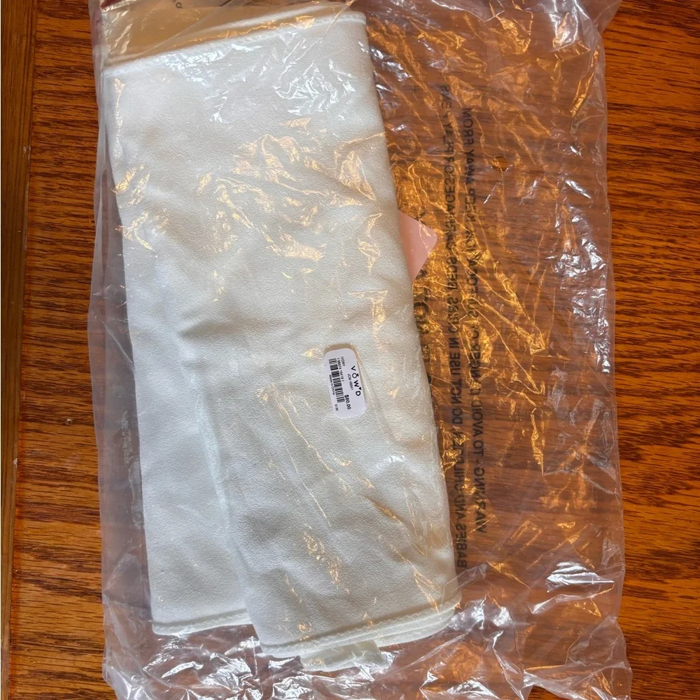 Vow'd Crepe Ivory Bridal Neck Scarf - Elegant Wedding Wrap